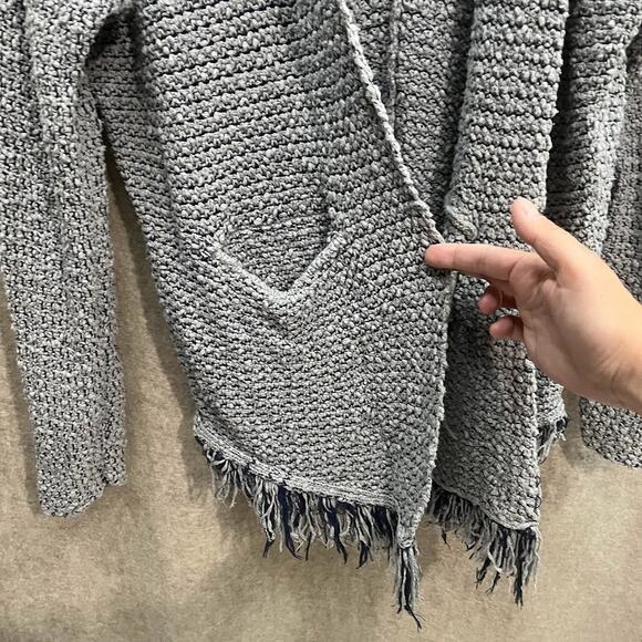 Free People Grey Love Me Tender Open Front Knit Cardigan - Picture 2 of 5